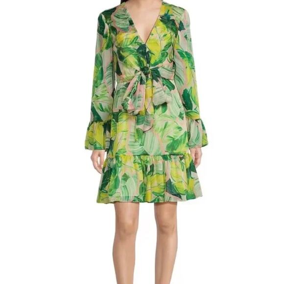 green shift dress long sleeve Plus Size Green and Navy Plaid Long Sleeve Split Neck Mini Dress Green / 1X / 55%Cotton+45%Viscose